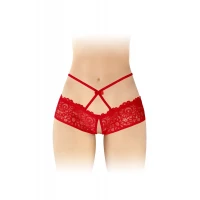 Трусики з відкритим доступом Fashion Secret Celia Red, лямки на талії — Переглянути зображення 1