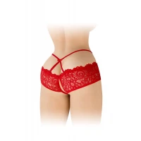 Трусики з відкритим доступом Fashion Secret Celia Red, лямки на талії — Переглянути зображення 2