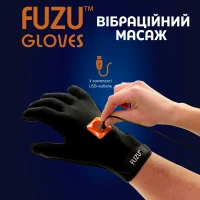 Віброрукавичка (права) FUZU Gloves Vibrating Massage Right Hand, 11 режимів — Просмотреть изображение 5