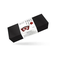 Шкіряна маска на очі Liebe Seele Wine Red Eye Mask — Переглянути зображення 2