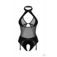 Боді Obsessive Dominna crotchless teddy S/M — Переглянути зображення 3