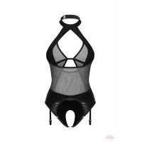Боді Obsessive Dominna crotchless teddy S/M — Переглянути зображення 3