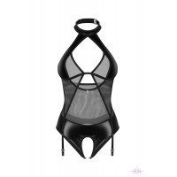 Боді Obsessive Dominna crotchless teddy S/M — Переглянути зображення 2