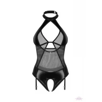 Боді Obsessive Dominna crotchless teddy S/M — Переглянути зображення 2