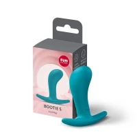 Анальна пробка Fun Factory BOOTIE S Aquamarine, діаметр 2,8 см, тонкий обмежувач — Переглянути зображення 3