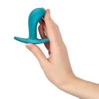 Анальна пробка Fun Factory BOOTIE S Aquamarine, діаметр 2,8 см, тонкий обмежувач — Переглянути зображення 2