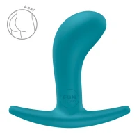 Анальна пробка Fun Factory BOOTIE S Aquamarine, діаметр 2,8 см, тонкий обмежувач — Переглянути зображення 1