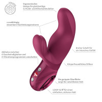Вибратор-кролик Fun Factory MISS BI Wine Red, 2 независимых мотора, диаметр 4,2 см — Просмотреть изображение 8
