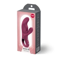 Вібратор-кролик Fun Factory MISS BI Wine Red, 2 незалежні мотори, діаметр 4,2 см — Просмотреть изображение 10