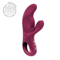Вібратор-кролик Fun Factory MISS BI Wine Red, 2 незалежні мотори, діаметр 4,2 см — Просмотреть изображение 2