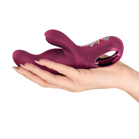 Вибратор-кролик Fun Factory MISS BI Wine Red, 2 независимых мотора, диаметр 4,2 см — Просмотреть изображение 7