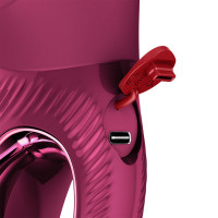 Вибратор-кролик Fun Factory MISS BI Wine Red, 2 независимых мотора, диаметр 4,2 см — Просмотреть изображение 6