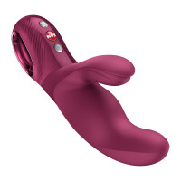 Вибратор-кролик Fun Factory MISS BI Wine Red, 2 независимых мотора, диаметр 4,2 см — Просмотреть изображение 5