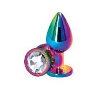 Анальна пробка NS Novelties Rear Assets - Multicolor - Medium - Clear — Переглянути зображення 1