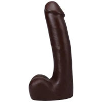 Фалоімітатор Doc Johnson The Realistic Cock ULTRASKYN - 9 Inch with Balls Chocolate — Просмотреть изображение 2