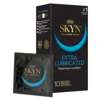 Безлатексні преміум-презервативи SKYN Extra Lubricated 10 шт, на 40 % більше змазки — Переглянути зображення 1