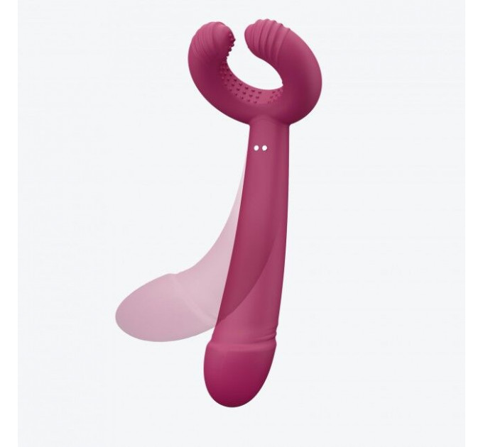 Вібратор для пар Love To Love PLEASE ME - PLUM STAR з трьома моторами, гнучкий