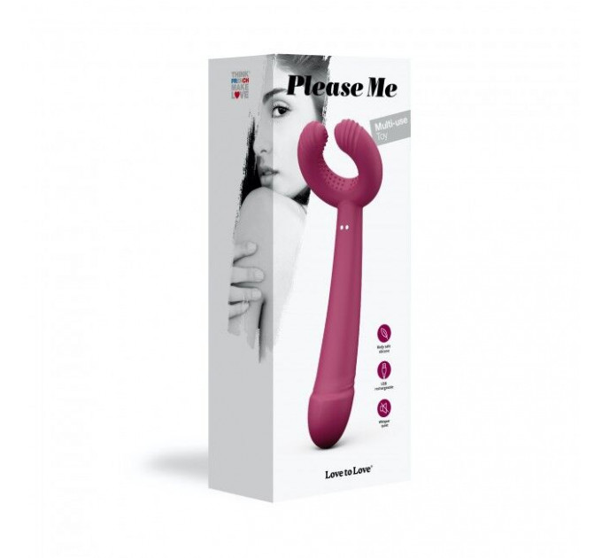 Вібратор для пар Love To Love PLEASE ME - PLUM STAR з трьома моторами, гнучкий