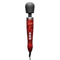 Вібромасажер DOXY Die Cast ROSE PATTERN, дуже потужний, живлення 220В, металевий корпус — Переглянути зображення 1