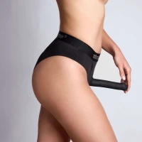 Трусики-бразилиана с фиксацией дилдо Strap-On-Me Harness Lingerie Idole – XL – Black, высокие — Просмотреть изображение 5