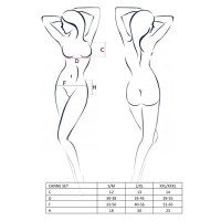 Комплект белья Passion CANNE SET XXL/XXXL, black, лиф-бандо, пояс-юбочка, стринги