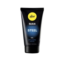 Гель-стимулятор для пеніса pjur MAN Steel Gel 50 мл, з екстрактом паприки та ментолом — Переглянути зображення 1
