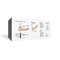 Безремінний страпон з вібрацією Strap-On-Me Vibrating Flesh M, діаметр 3,3см, пульт ДК, регульований — Переглянути зображення 7