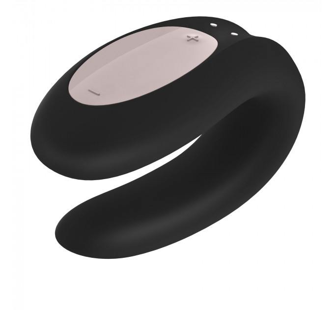 Смарт-вібратор для пар Satisfyer Double Joy Black із широким кліторальним стимулятором