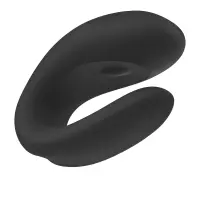 Смарт-вібратор для пар Satisfyer Double Joy Black із широким кліторальним стимулятором — Просмотреть изображение 5