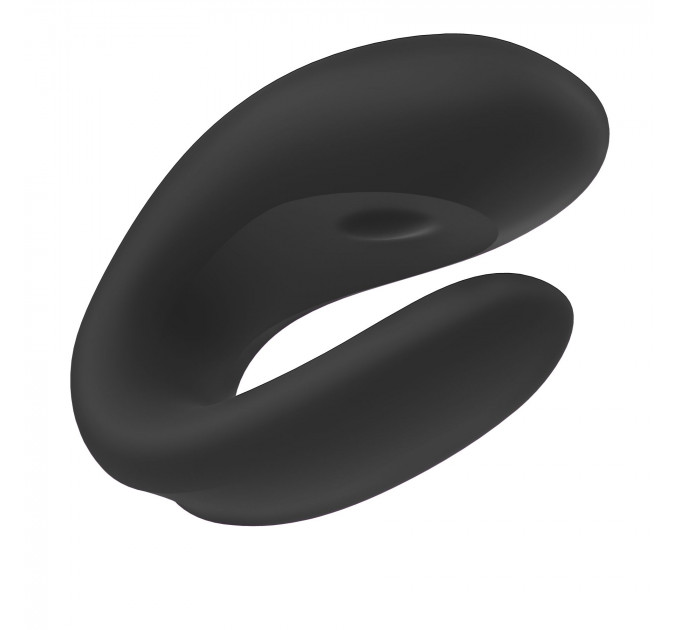 Смарт-вібратор для пар Satisfyer Double Joy Black із широким кліторальним стимулятором