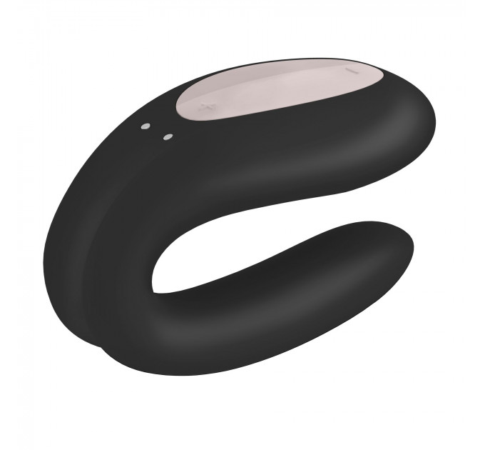 Смарт-вібратор для пар Satisfyer Double Joy Black із широким кліторальним стимулятором