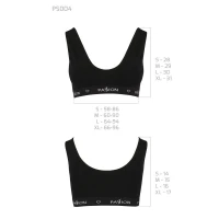 Спортивний топ з широкою гумкою Passion PS004 TOP XL, black — Просмотреть изображение 6