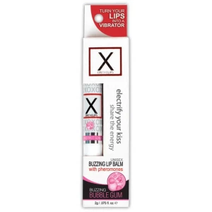 Стимулювальний бальзам для губ унісекс Sensuva – X on the Lips Bubble Gum з феромонами, жуйка