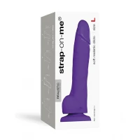 Реалістичний фалоімітатор Strap-On-Me SOFT REALISTIC DILDO Violet - Size L — Переглянути зображення 3
