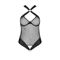 Сітчастий боді з халтером Passion Amanda Body S/M, black — Просмотреть изображение 3