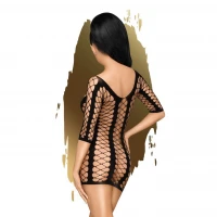 Мінісукня Penthouse Bedtime Surprise XL Black, велика сітка, рукави, вертикальні вставки — Переглянути зображення 2