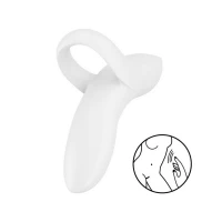 Вібратор на палець Satisfyer Bold Lover White, гнучкий — Переглянути зображення 1