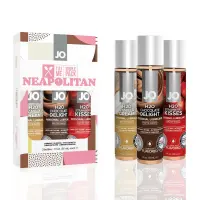 Набір JO Tri-Me Triple Pack — Neapolitan (3×30 мл) три різні смаки оральних змазок — Переглянути зображення 1