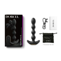 Анальный вибратор-бусы Dorcel FLEXI BALLS, гибкий ствол, пульт ДУ