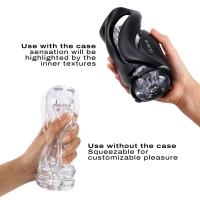 Мастурбатор Dorcel DEEP BLOW BLACK, подвійне використання — Переглянути зображення 5