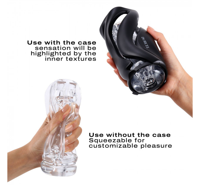 Мастурбатор Dorcel DEEP BLOW BLACK, подвійне використання