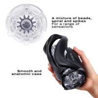 Мастурбатор Dorcel DEEP BLOW BLACK, подвійне використання — Переглянути зображення 2