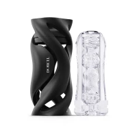 Мастурбатор Dorcel DEEP BLOW BLACK, подвійне використання — Переглянути зображення 1