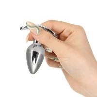 Анальна пробка Pillow Talk Sneaky Luxurious Stainless Steel Anal Plug із кристалом Swarovski — Переглянути зображення 3