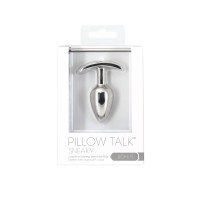 Анальная пробка Pillow Talk Sneaky Luxurious Stainless Steel Anal Plug с кристаллом Swarovski Анальная пробка Pillow Talk Sneaky Luxurious Stainless Steel Anal Plug с кристаллом Swarovski