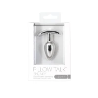 Анальна пробка Pillow Talk Sneaky Luxurious Stainless Steel Anal Plug із кристалом Swarovski — Переглянути зображення 4