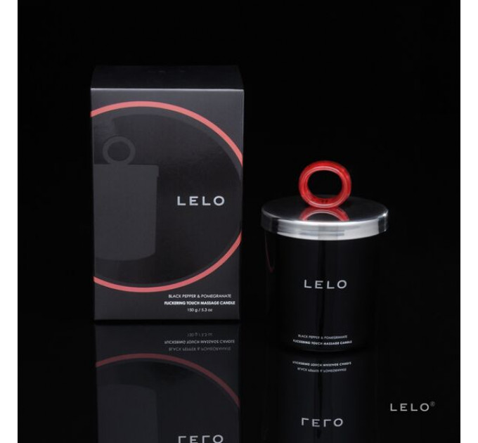 Масажна свічка LELO Massage Candle Black Pepper & Pomegranate, соєвий віск, 36 годин горіння