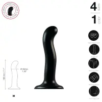 Насадка для страпона Strap-On-Me P&amp;G-Spot Dildo, силикон, размер M — Просмотреть изображение 3