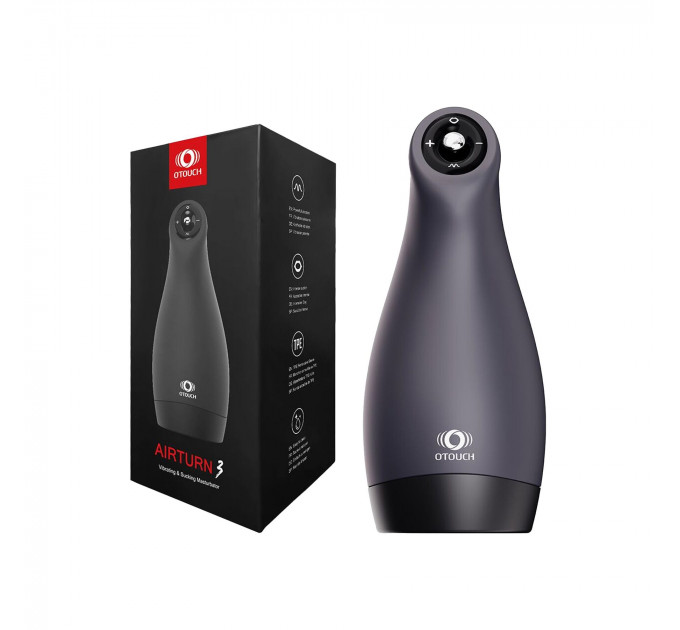 Мастурбатор Otouch AIRTURN 3, 6 режимов вибрации, 4 режима всасывания, джойстик