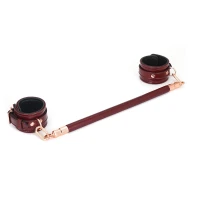 Фіксатор-розпірка для ніг або рук Liebe Seele Wine Red Spreader Bar, дерево + натуральна шкіра — Просмотреть изображение 7